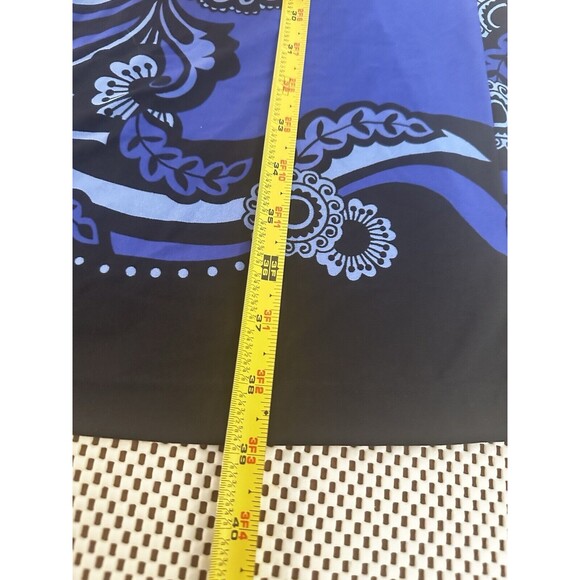 Olivia Matthews Dress Womens 16 Career Office Midi Shift Sheath Shades Of‎ Blue - Picture 11 of 14